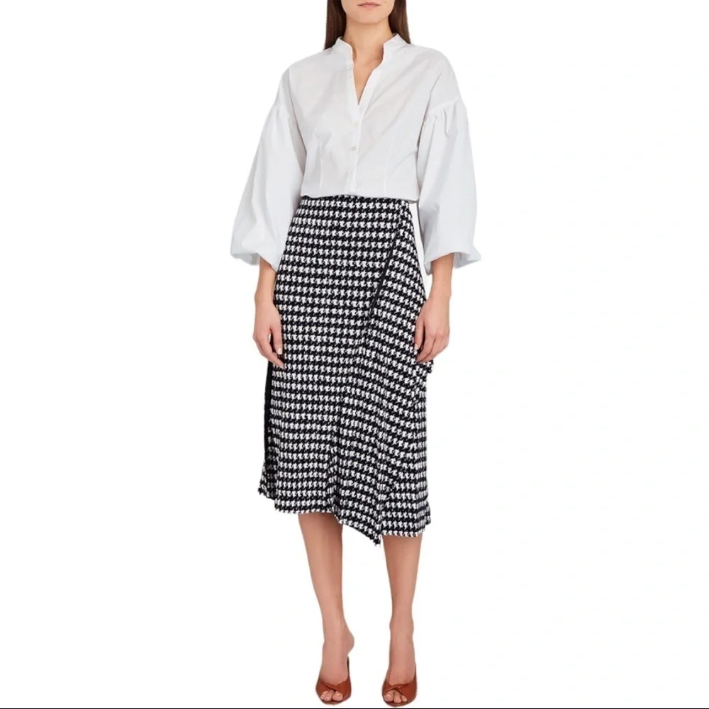 NWT VERONICA BEARD Aileen Puff Sleeve Poplin Blouse - Picture 3 of 7